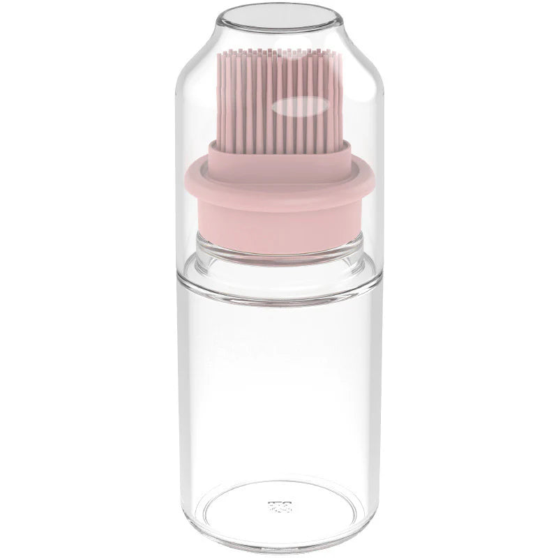 Portable Oil Bottle with Brush Silicone Barbecue Liquid Gadgets High-temperature Kitchen Baking Pastry Barbecue BBQ Tool